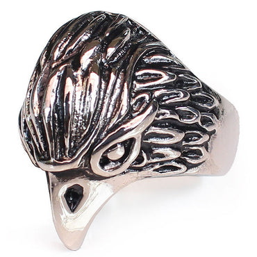 Perhiasan Cincin Gothic Stainless Vernyx Pria Fire Hawk - VERNYX