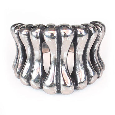 Perhiasan Cincin Gothic Stainless Vernyx Pria Bone Cruiser - VERNYX