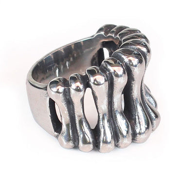 Perhiasan Cincin Gothic Stainless Vernyx Pria Bone Cruiser - VERNYX