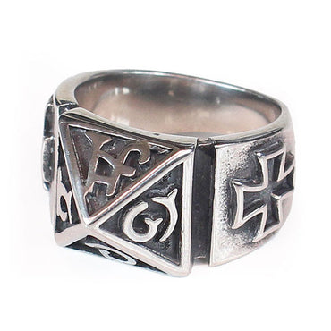 Perhiasan Cincin Gothic Stainless Vernyx Pria Independent Totem - VERNYX