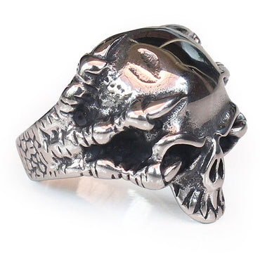 Perhiasan Cincin Gothic Stainless Vernyx Pria Skull Cruiser - VERNYX