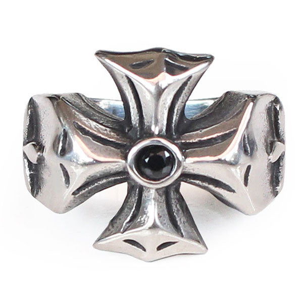 Perhiasan Cincin Gothic Stainless Vernyx Pria Reverse Independent - VERNYX