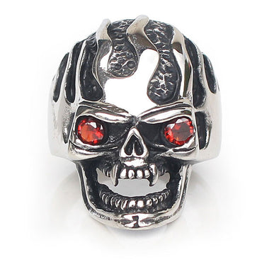 Perhiasan Cincin Gothic Stainless Pria Vernyx Vampiric Soul - VERNYX