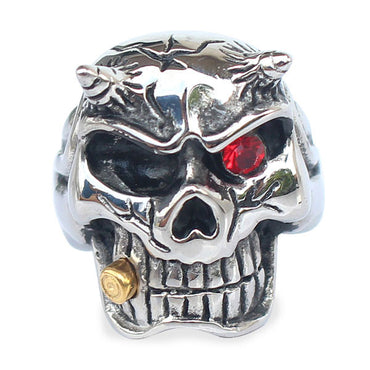 Perhiasan Cincin Gothic Stainless Pria Vernyx Diablo - VERNYX