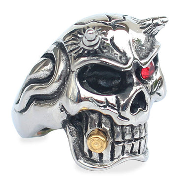 Perhiasan Cincin Gothic Stainless Pria Vernyx Diablo - VERNYX