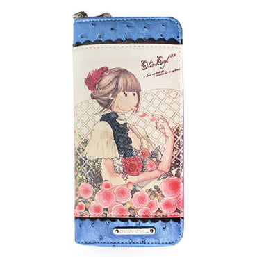 Dompet Panjang Wanita Olive Oyl Blue Holiday - VERNYX