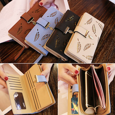 Dompet Panjang Wanita Vernyx Leaf Frame - VERNYX