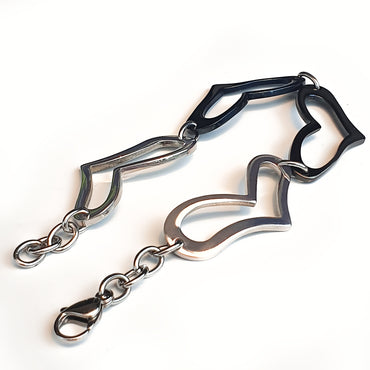 Perhiasan Gelang Stainless Wanita Vernyx Love Chain