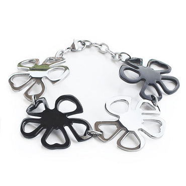 Perhiasan Gelang Stainless Wanita Vernyx Fifth Leaf - VERNYX