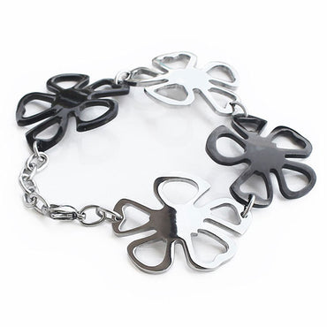 Perhiasan Gelang Stainless Wanita Vernyx Fifth Leaf - VERNYX