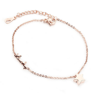 Perhiasan Gelang Kaki Stainless Wanita Vernyx Lucky Star - VERNYX