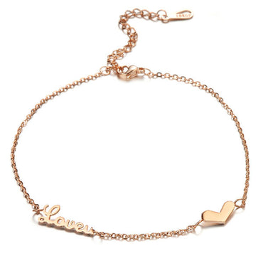 Perhiasan Gelang Kaki Stainless Wanita Vernyx Love - VERNYX