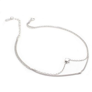 Perhiasan Gelang Kaki Wanita Silver Plated Vernyx Star Twinkle - VERNYX