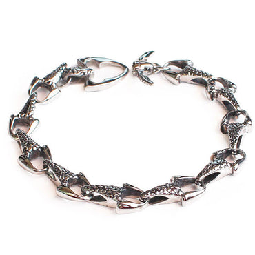 Perhiasan Gelang Gothic Stainless Pria Canine Tooth - VERNYX