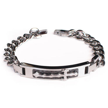 Perhiasan Gelang Stainless Pria Vernyx Burning Cross - VERNYX