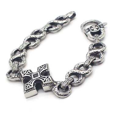 Perhiasan Gelang Gothic Pria Stainless Vernyx Stardust - VERNYX
