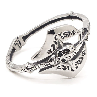 Perhiasan Gelang Gothic Pria Vernyx Axe of Skull - VERNYX