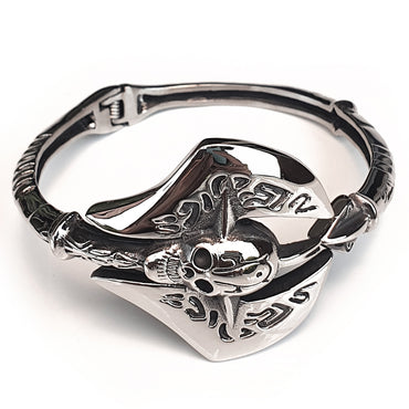 Perhiasan Gelang Gothic Pria Vernyx Axe of Skull