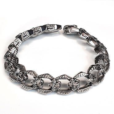 Perhiasan Gelang Gothic Pria Vernyx Frost Chain