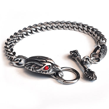 Perhiasan Gelang Stainless Pria Vernyx Griffin Chain