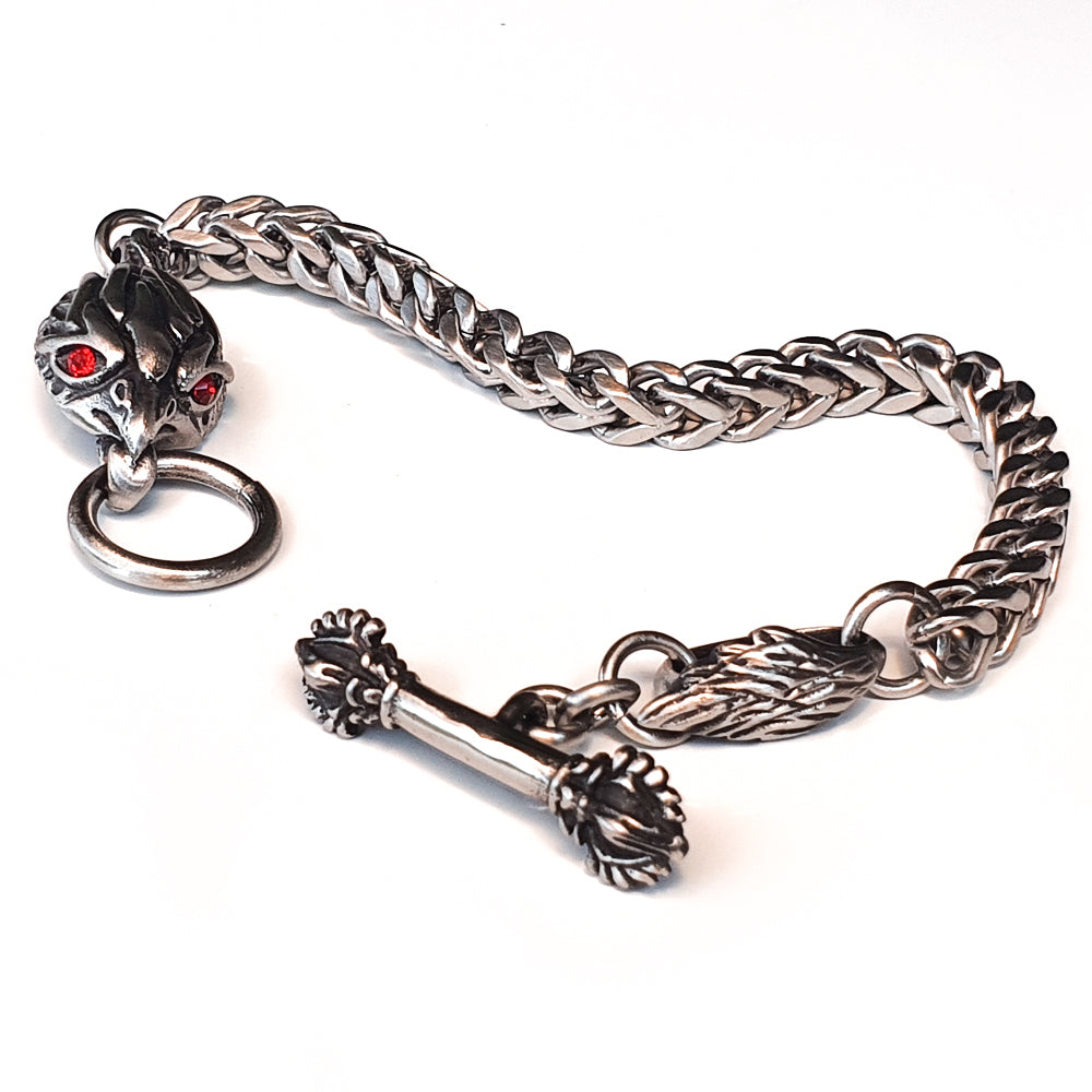 Perhiasan Gelang Stainless Pria Vernyx Griffin Chain