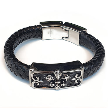 Perhiasan Gelang Pria Leather Vernyx Pillgrim Curse