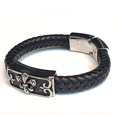 Perhiasan Gelang Pria Leather Vernyx Pillgrim Curse