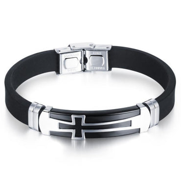 Perhiasan Gelang Silica Pria Vernyx Felden Cross - VERNYX