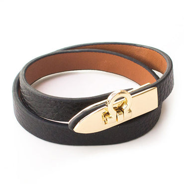 Perhiasan Gelang Leather Wanita Vernyx Omega - VERNYX