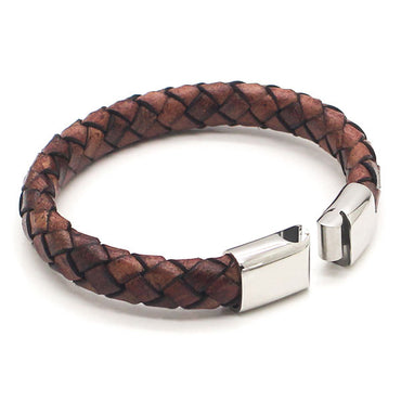 Perhiasan Gelang Pria Leather Vernyx Diamond Cork - VERNYX