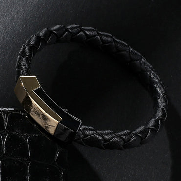 Perhiasan Gelang Leather Pria Vernyx Thanos Strength - VERNYX