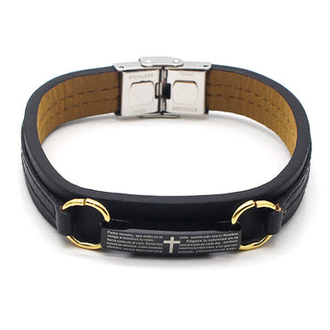 Perhiasan Gelang Kulit Pria Vernyx Binding Prayer - VERNYX