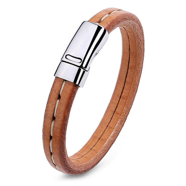 Perhiasan Gelang Leather Pria Vernyx Velacrox - VERNYX