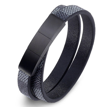 Perhiasan Gelang Leather Pria Vernyx Hyper Gauntlet - VERNYX