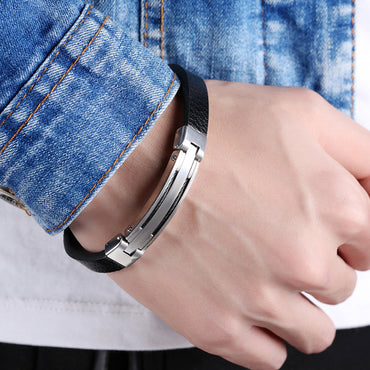 Perhiasan Gelang Kulit Pria Vernyx Sentinel Tides - VERNYX