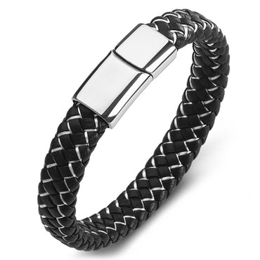 Perhiasan Gelang Leather Pria Vernyx Serpentine - VERNYX