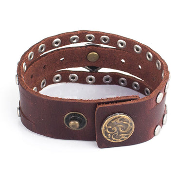 Perhiasan Gelang Kulit Pria Pirate - VERNYX