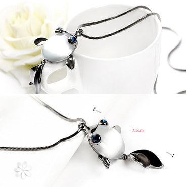 Aksesoris Kalung Wanita Vernyx Glam Fish - VERNYX