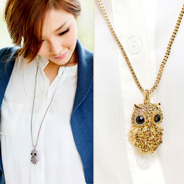 Aksesoris Kalung Wanita Vernyx Shield of Owl - VERNYX