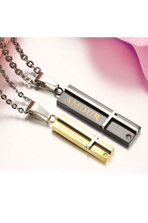 Perhiasan Kalung Couple Pasangan Stainless Vernyx Amour - VERNYX