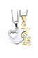 Perhiasan Kalung Couple Pasangan Stainless Vernyx Heart of Love - VERNYX