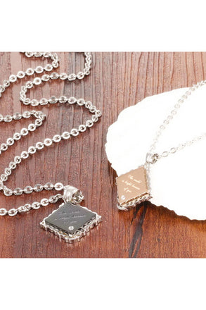 Perhiasan Kalung Couple Pasangan Stainless Vernyx Diamond - VERNYX