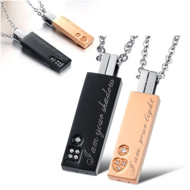 Perhiasan Kalung Couple Stainless Vernyx - VERNYX