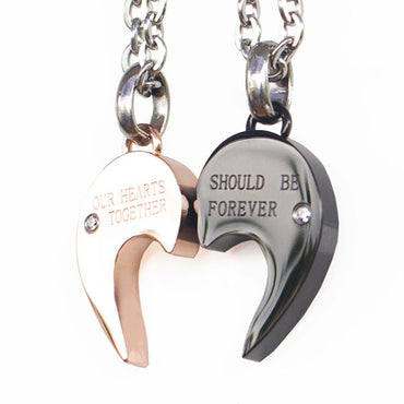 Perhiasan Kalung Couple Stainless Vernyx Love Fin - VERNYX