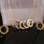 Perhiasan Set Kalung Anting Wanita Vernyx Glamour Ring
