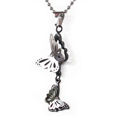 Perhiasan Kalung Wanita Stainless Vernyx Following Butterfly - VERNYX