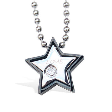 Perhiasan Kalung Stainless Wanita Vernyx Fancy Star - VERNYX