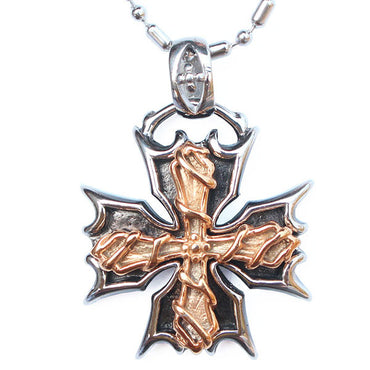 Perhiasan Kalung Gothic Stainless Pria Vernyx Burning Independence - VERNYX