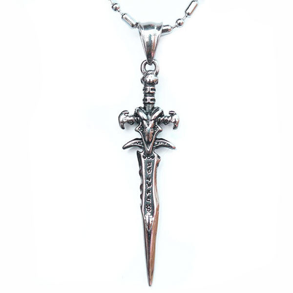Perhiasan Kalung Gothic Stainless Pria Vernyx Frozen Throne Sword - VERNYX