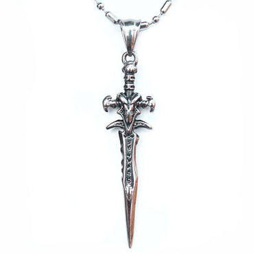 Perhiasan Kalung Gothic Stainless Pria Vernyx Frozen Throne Sword - VERNYX